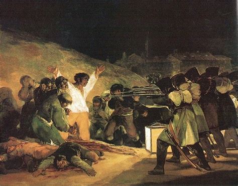   De derde mei 1808 in Madrid! Een meesterlijke weergave van geweld en hoop door Francisco Goya